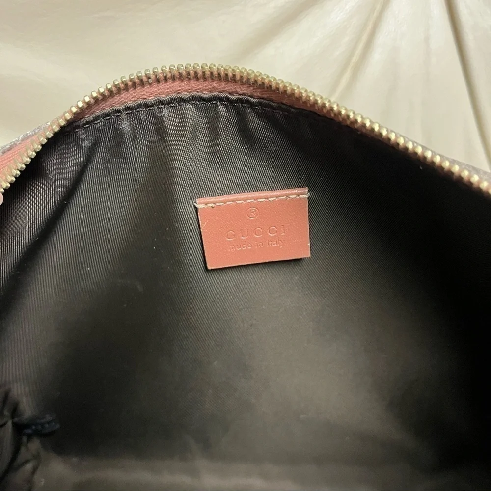 GUCCI SUPREME Star Print Zipper Cosmetic Pouch Make Up Bag